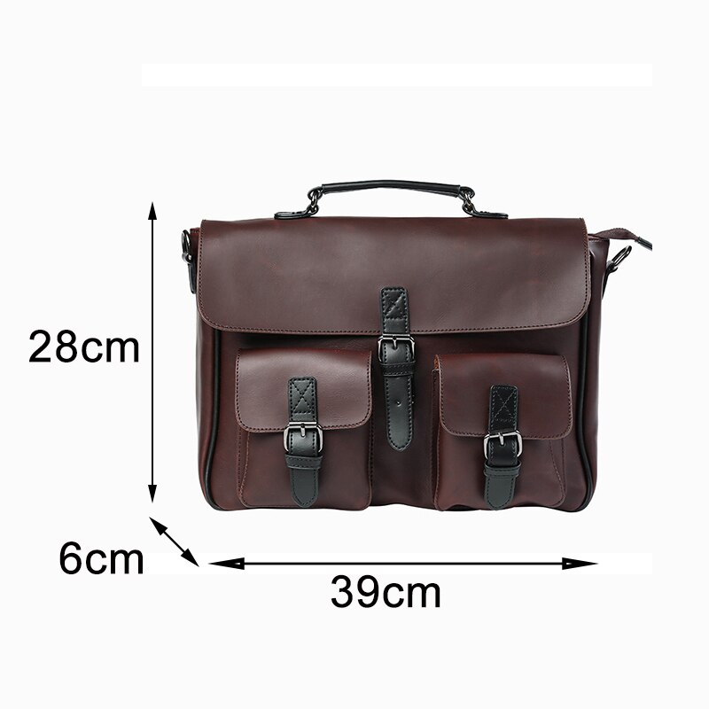 MANET PU Klassische Feste Muster Männlichen Cosbody Tasche Business Schulter Taschen für Männer Große Kapazität Langlebig Handtasche Trendy Crossbody