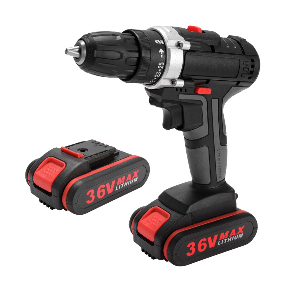 18V 36V Cordless Drill Electric Screwdriver Mini Wireless Power Driver DC Lithium-Ion Battery Electric Drilling Machine Mini