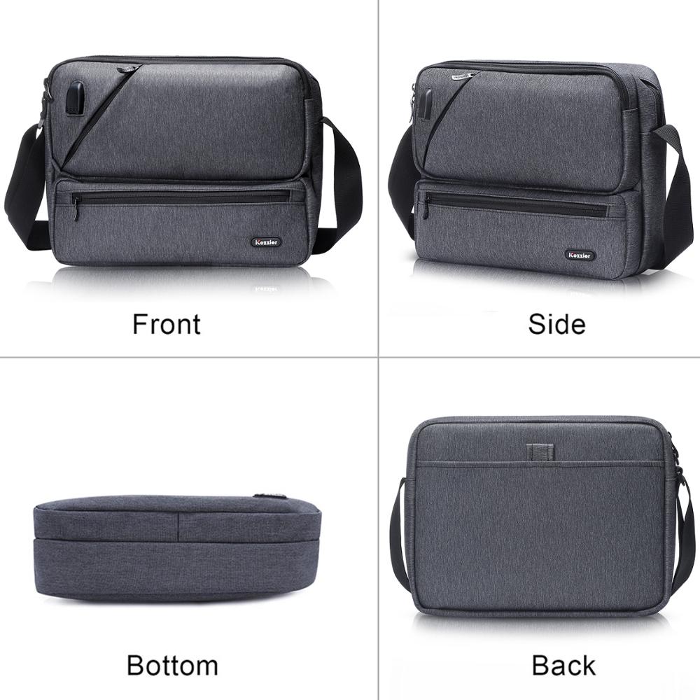 Multiuso/Multi-Spazio Borsa con Tracolla Accessori Elettronici Dell'organizzatore di Immagazzinaggio Sling Messenger Bag per Ipad, Ombrello, Telefono