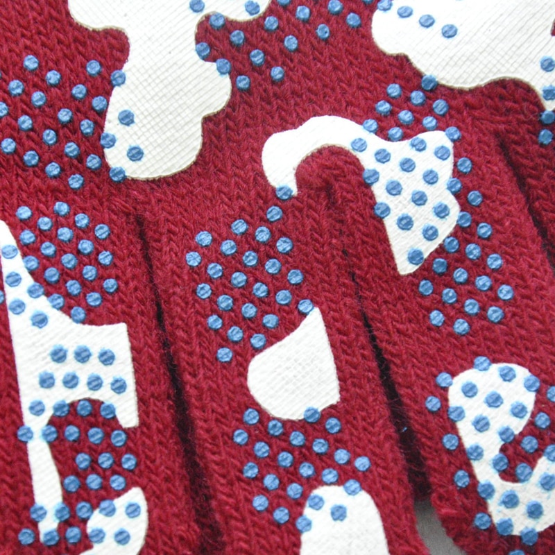 Warmom-guantes de punto cálidos para niños, manoplas antideslizantes de PVC de Color camuflaje para deportes al aire libre, de invierno, para 5-11 años