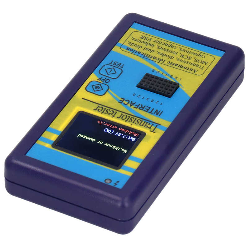 Transistor Tester M328 Graphical Resistance Capacitance Checker Display Blue DC 9V ESR Tester