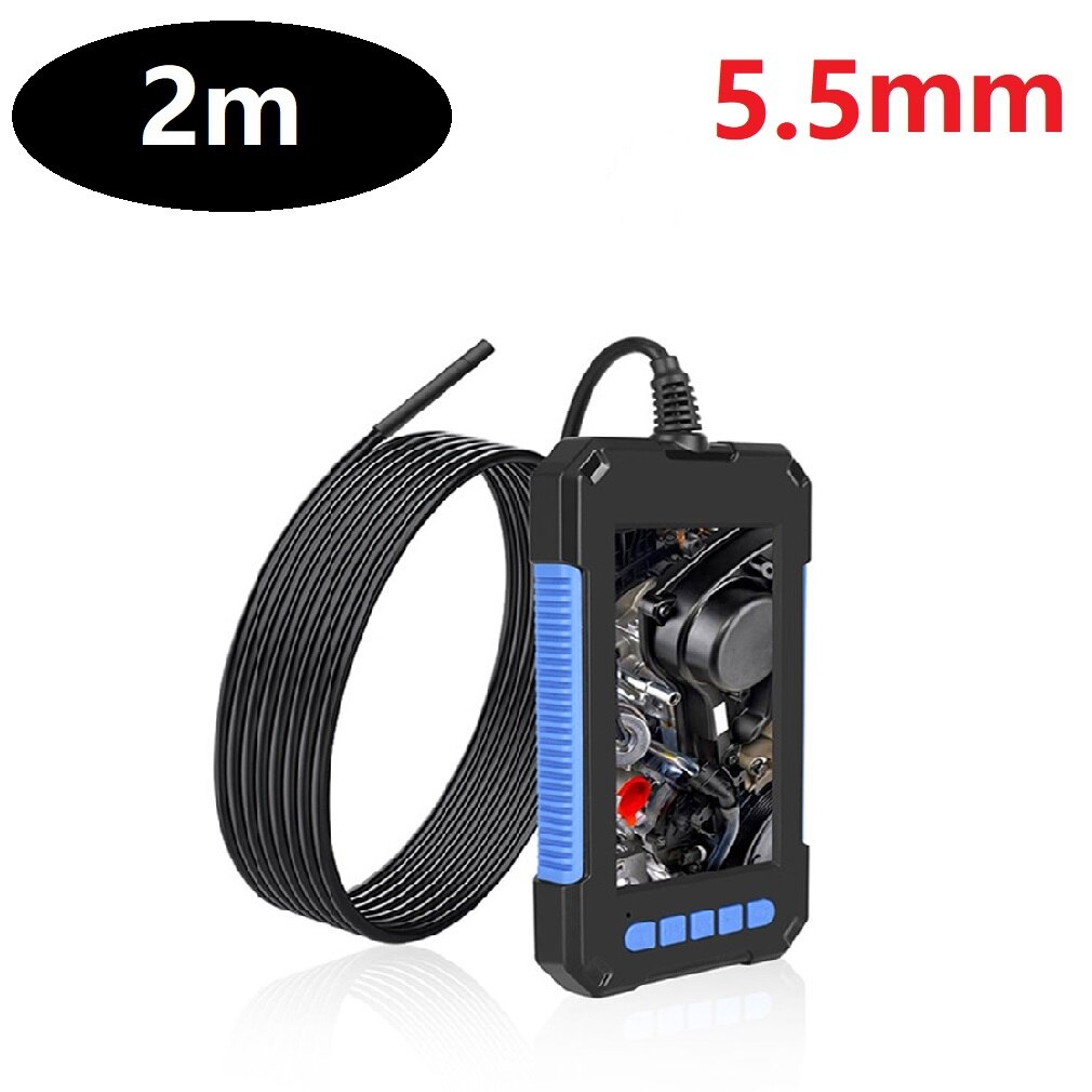 5.5mm 8mm Endoscope Camera 2m 5m 10m 1080P Flexible IP67 Waterproof USB Snake Inspection Camera Handheld Camera With 8 LED: Red