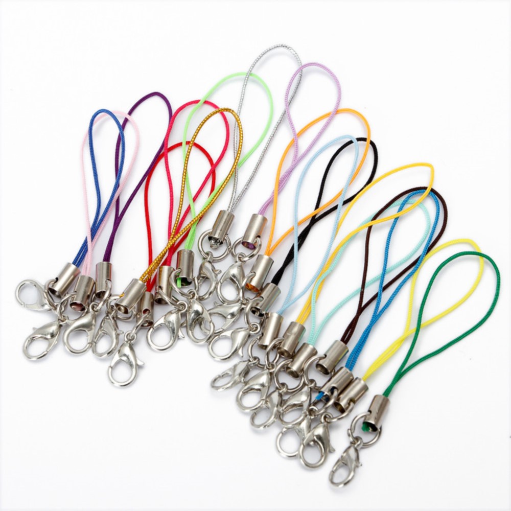 10Pcs/Lot Lanyard Lariat Strap Cords Lobster Clasp For DIY Keychain Hooks Charms Keyring Jewelry Making Supplies Accessories