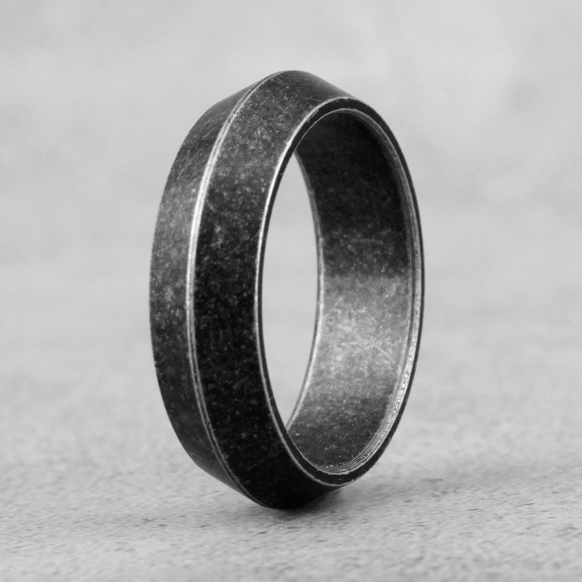 Retro gammal svart triangel rostfritt stål mens ringar cool enkelt för parälskare manliga biker smycken kreativitet