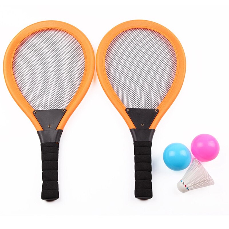 2 em 1 crianças jogar jardim pai-filho jogo praia educacional raquete de tênis badminton brinquedo conjunto foto prop esportes ao ar livre: Default Title