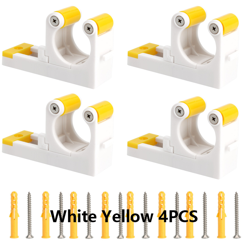 Soporte de pared para bicicleta de 2/4 piezas, colgador de hebilla ajustable, soporte para bicicleta Vertical Horizontal, almacenamiento, accesorios de tubo de 1,0-2,8 pulgadas: Morado