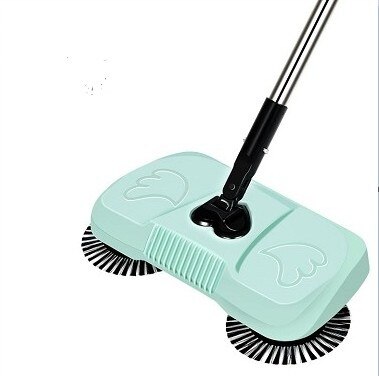 Büro Teppich Hand drücken Kehrmaschine Reinigung Pinsel Staubsauger Hand drücken Kehrmaschine Boden Aspirador Haushalt Handelswaren DF50HPS: Grün