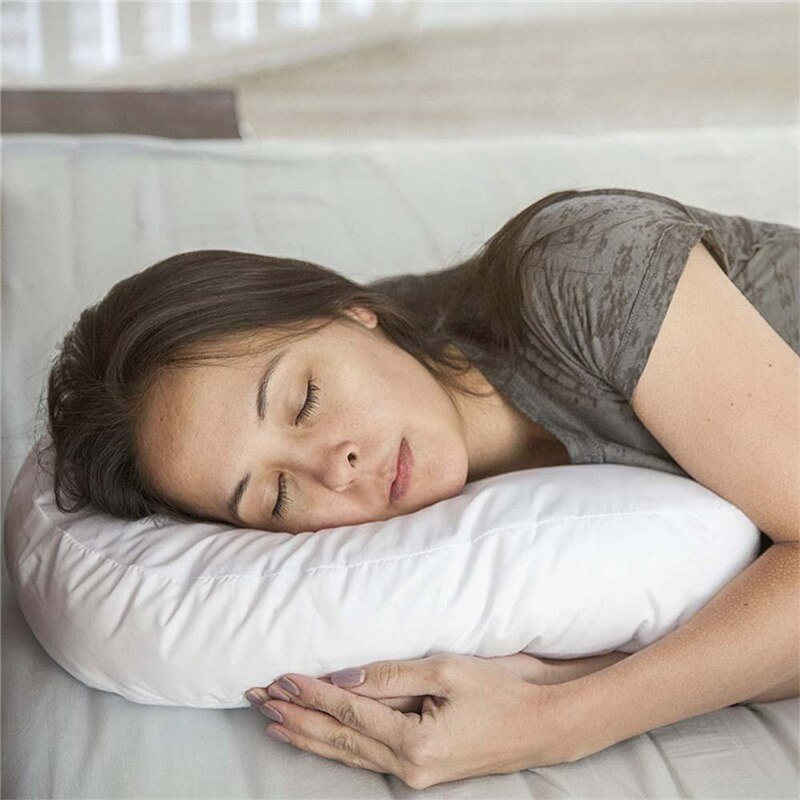 Side Sleeper Contour Pillow for Neck Shoulder and Back Pain Relief Home and Travel Hypoallergenic Pillow