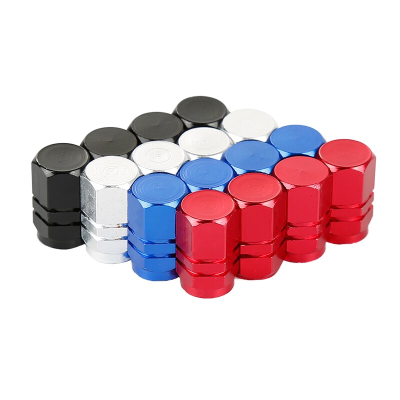 4pc/set Auto Car Tire Valve Stem Caps 4pcs Bolt-in Aluminum Theft Proof Valve Caps Car Wheel Tires Valves Tyre Stem