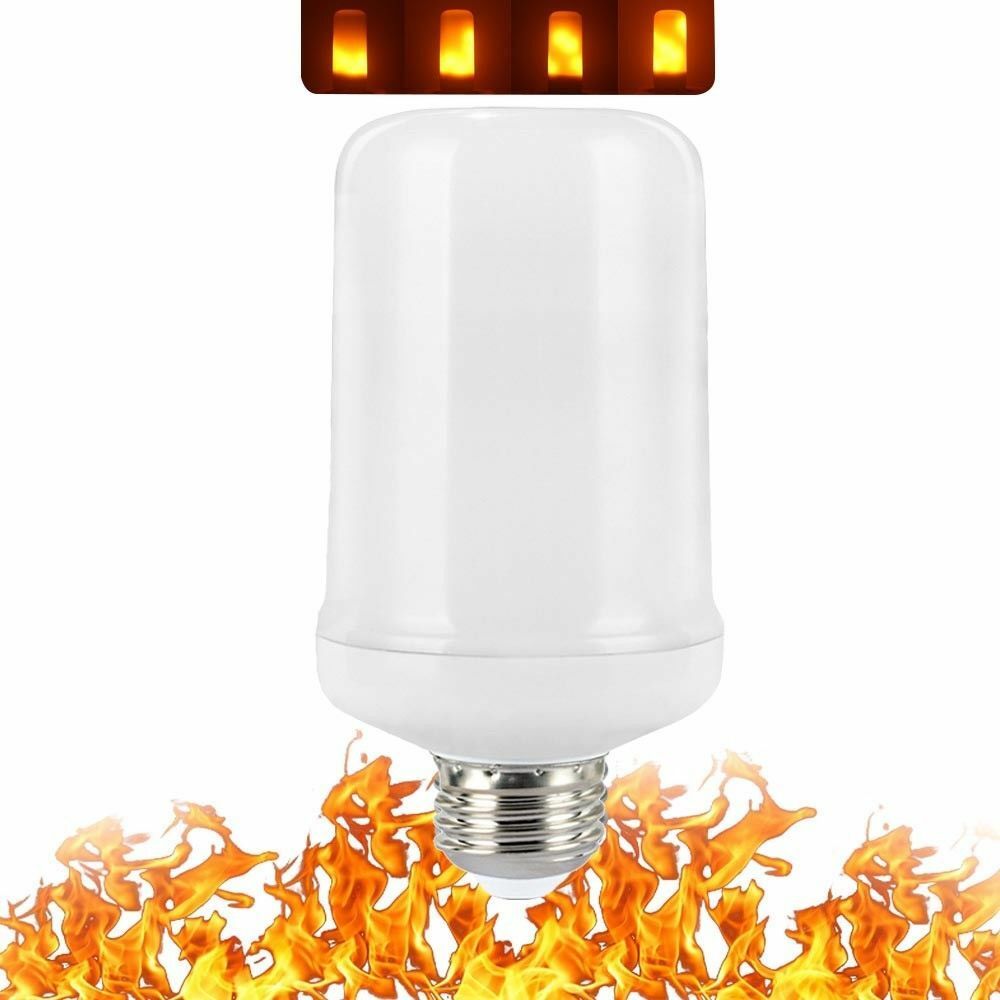 1pc led flame lampa 3 lägen+gravitationssensor nattljus 85-265v led flame effekt eld glödlampa jul halloween dekoration