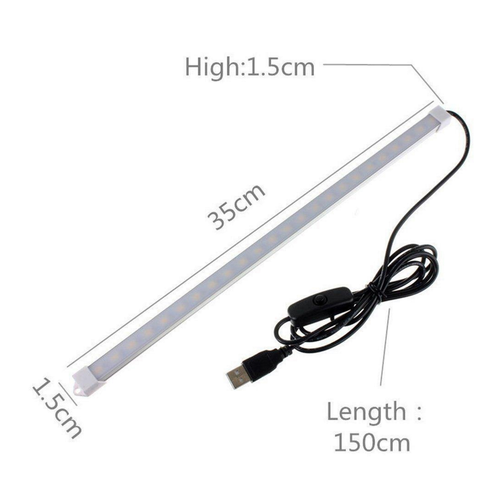 5 V USB LED Bar Licht Mit Schalter SMD 5630 Aluminium Harte Starre Streifen Küche Innen Beleuchtung 10 CM 20 CM 40 CM 50 CM LED Licht Bar
