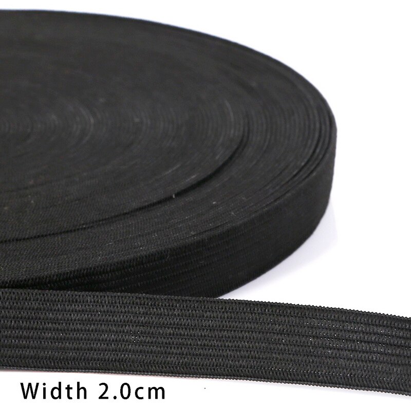 1 Cm/1.2 Cm/1.5 Cm/2 Cm/2.5 Cm Nylon Tape Making Diy Craft naaien Rugzak Strapping Schort Bunting Riem Riem Knapzak: 2cm  Black