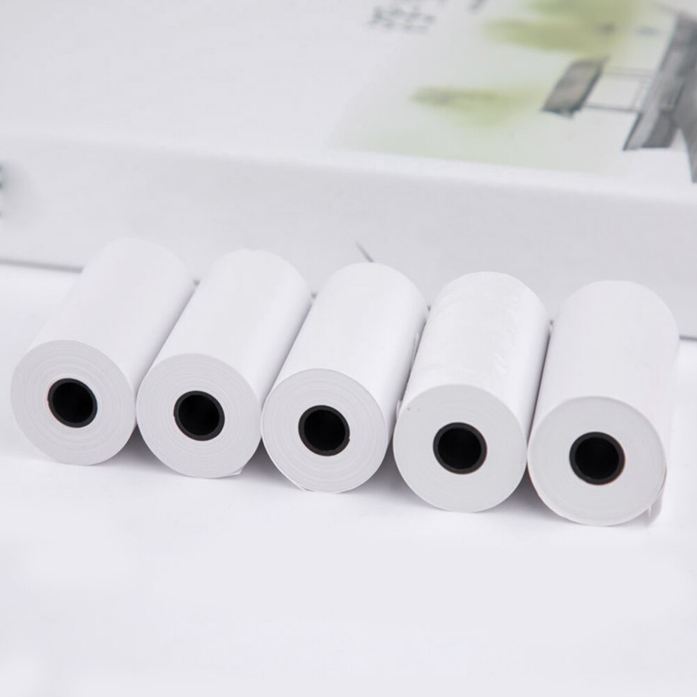 10rolls Universal Thermal Paper Kids Camera Smooth White Students Transfer Wood Pulp Accessories Instant Print