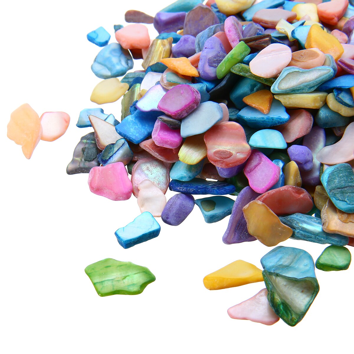 100g Irregular Shape Glass Mosaic Tiles Multicolor Crystal Translucent Shell Fragments Mosaic Tiles DIY Craft Mosaic Making