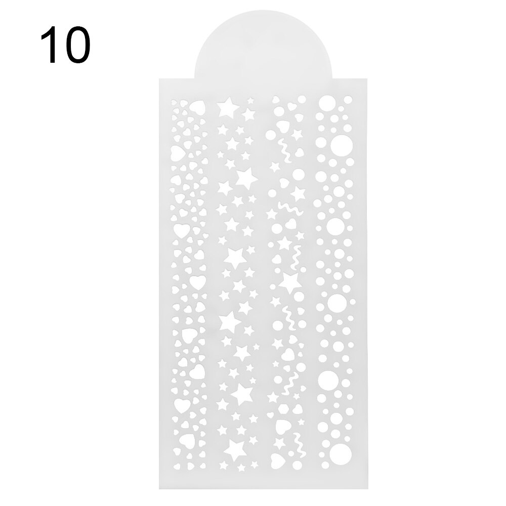 DIY Cake Baking Template Fondant Cake Mesh Stencils Plastic Embossing Mold Wedding Birthday Cookies Chocolate Decorating Tool: 10