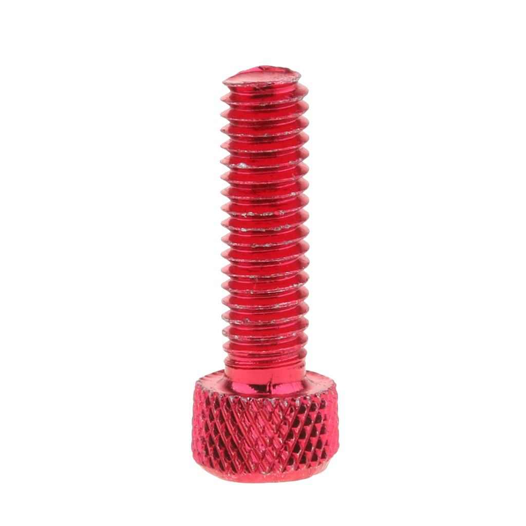 10pcs M6 x 20mm Pitch Alloy Steel Hex Bolt Socket Head Cap Screws Red