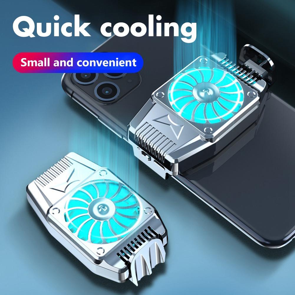 H15 uniwersalny przenośny telefon komórkowy gra Cooler efekt świetlny wentylator wyciszający grzejnik szybkie chłodzenie dla iPhone Samsung Huawei