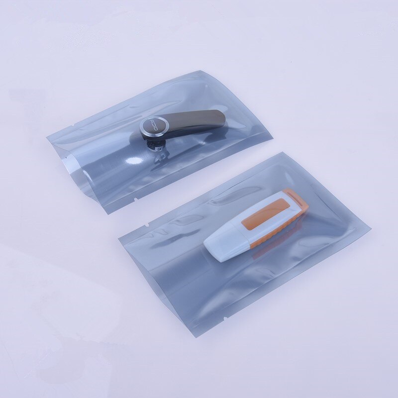 100Pcs Anti Static Shielding Packaging Bags ESD Anti-Static Packing Bag Open Top Antistatic Storage Bag For Electronic Pouches