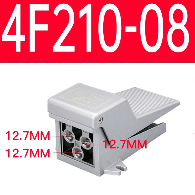 Pneumatic switch foot valve 4F210-08 foot type foot pedal 320 cylinder valve control valve air valve FV420: 4F210-08