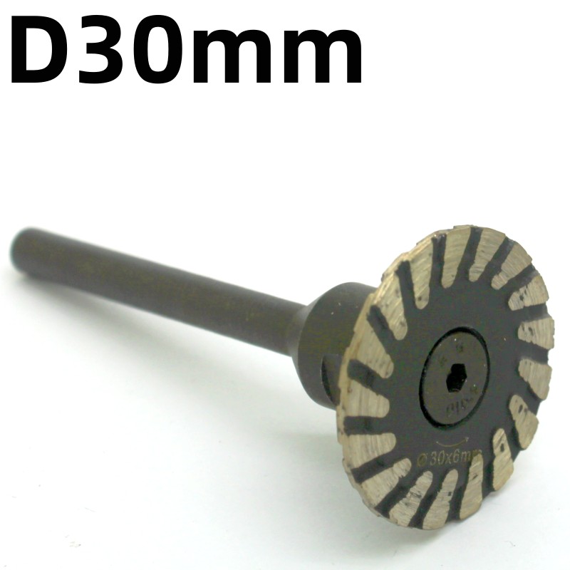Mini Diamond Saw BIade 6mm shank Carving Grinding Cutting Disc for Granite Marble Stone Concrete cutting tool: Gold
