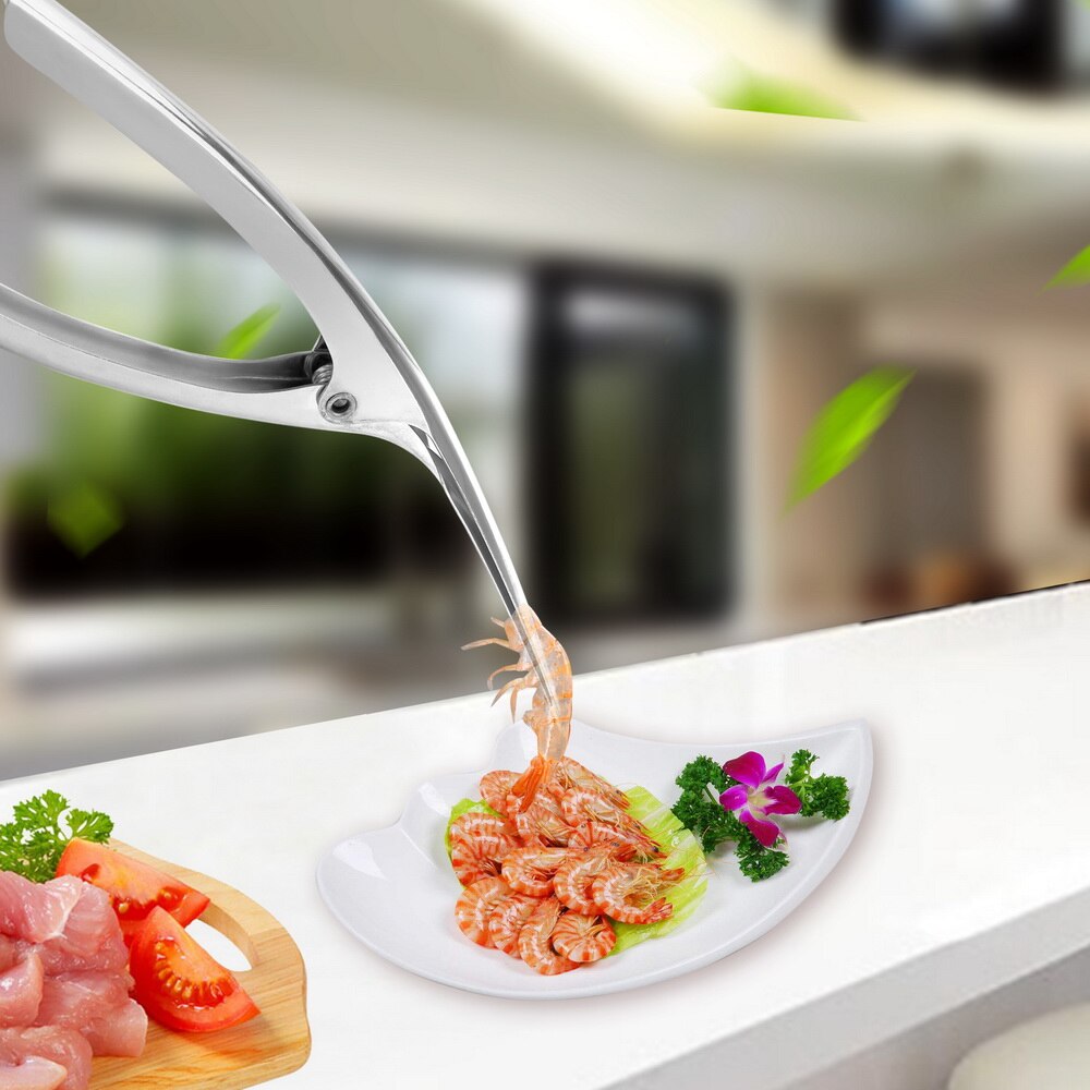 Stainless Steel Practcial Kitchen Tools Prawn Shrimp Deveiner Peelers Shrimp Shell Peel Off Remover Peel Device
