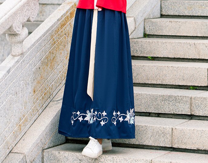 traditional chinese dance costumes chinese drama woman classic clothes hanfu chinese dress qipao: skirt / L