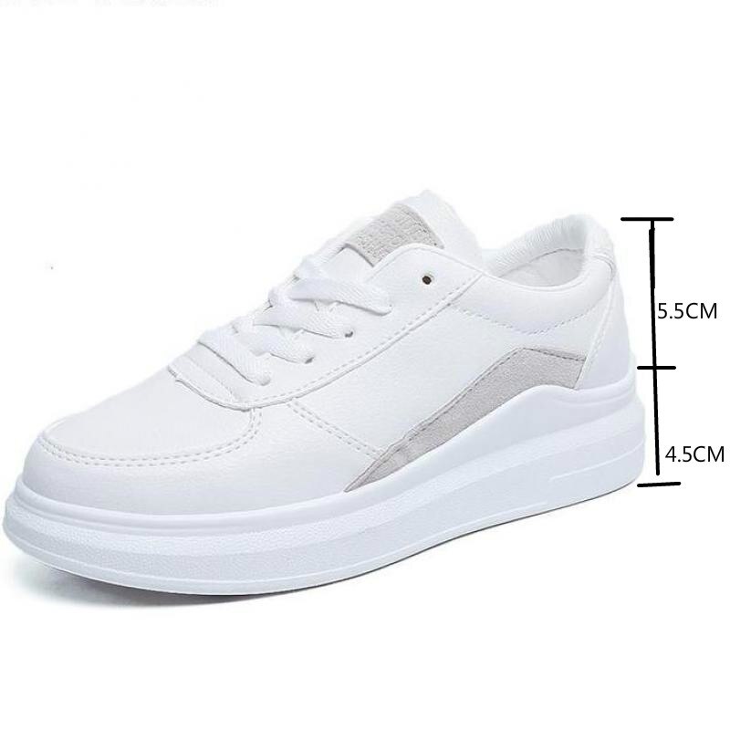 Spring wedges hvide sko kvindelige platform sneakers kvinder tenis feminino casual kvindelige sko kvinde
