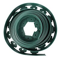 1M 5X5CM Garden Flexible Lawn Grass Plastic Edging Border landscape edging Easy Install Insert Black Green brown grey: green