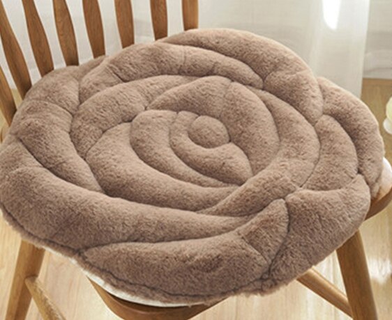 Komfortabel pute rose pute kontorstol pute høst og vinter tatami varm plysj polstret pute