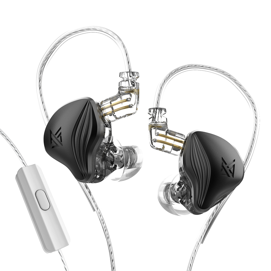 KZ ZEX Metal In-Ear Koptelefoon - Elektrostatische Dynamische Hi-Fi Stereo Bas Muziek Oordopjes met Mic: Wit