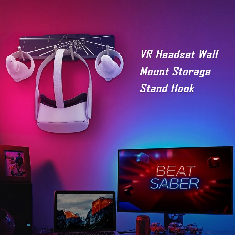 Soporte de montaje en pared para gafas VR, soporte Universal para auriculares de realidad Virtual, accesorios Quest 2, K1KF
