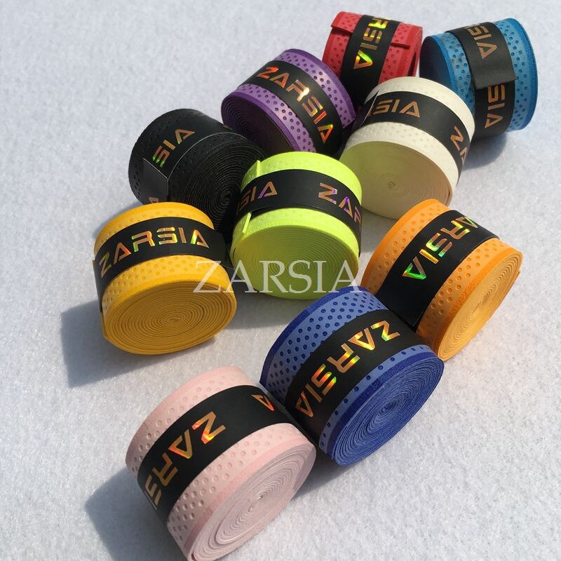 Zarsia 10Pcs Droog Tennis Overgrip Zweet Absorptie Band Badminton Racket Squash Pu Tennis Grip Raquete Tenis Overgrip Wrap Tape