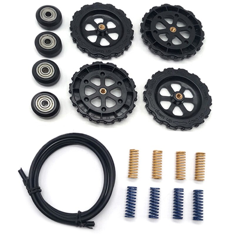 Kit d'imprimante 3D CR-10S écrou torsadé à la main ressort fort avec Tube en PTFE: Black