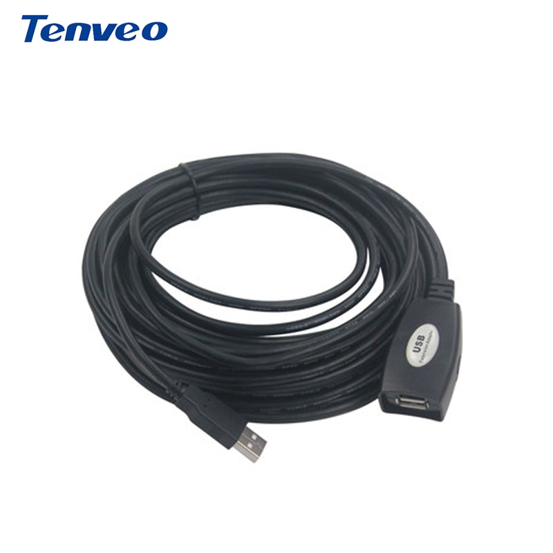 Tenveo Usb 2.0 Kabel Verlengkabel Signaalversterking 10M Extension Extender Cord Extream High Speed Data Lijn