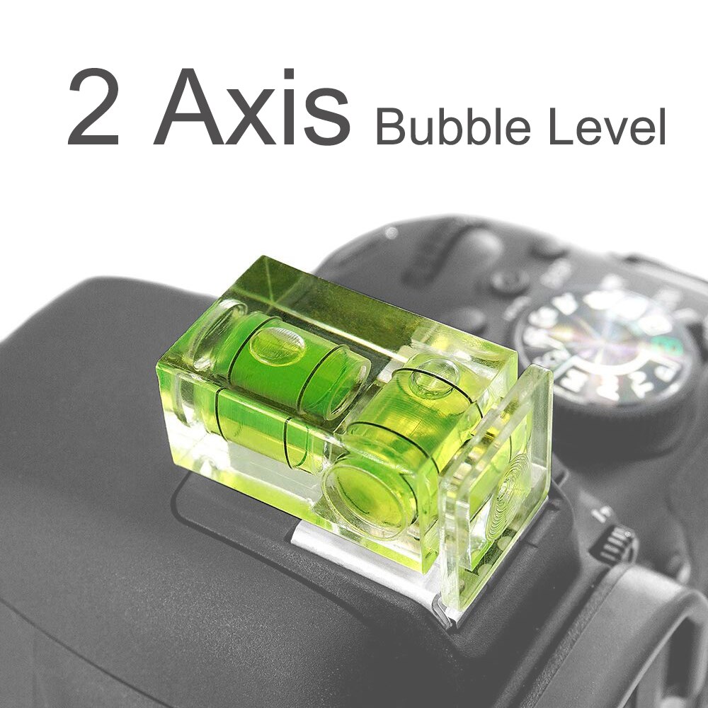 3 Axis 2 Axis Camera Level Shoe Waterpas Shoe Cover Bubble Niveau Bescherming Cap Voor Dslr Slr camera Accessoires