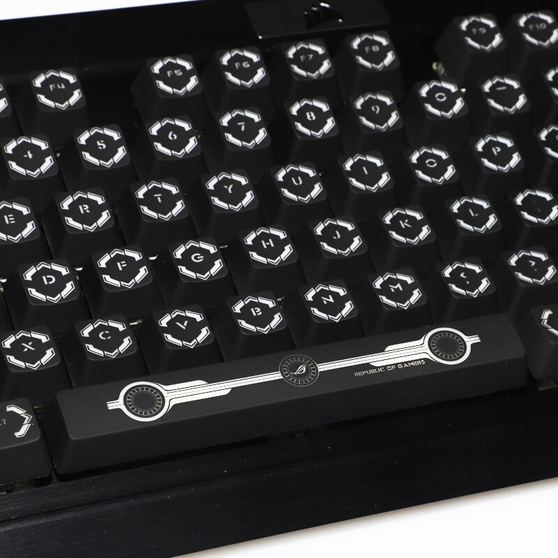 1 set high-end PROJECT backlit keycap mechanical keyboard black hole coating key cap for Corsair K70 K95 RGB Razer huntsman