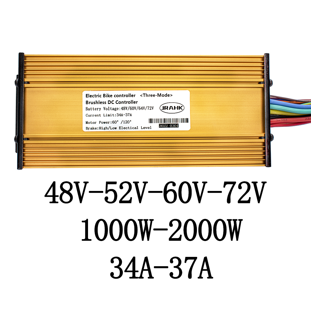 JRAHK Electric Bicycle 60V 2000W Controller 48V 1000W Sine Controller 48V 1500W 60V 1500W Controller 72V BLDC Controller For: Default Title