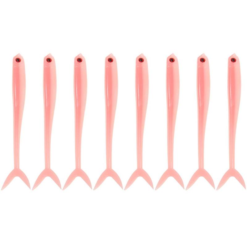 8pcs/lot Fishing Lures Soft Fish Fork Tail Fishing Lures Artificial 1.7g 8cm Bionic Baits multicolor Fishing: 2