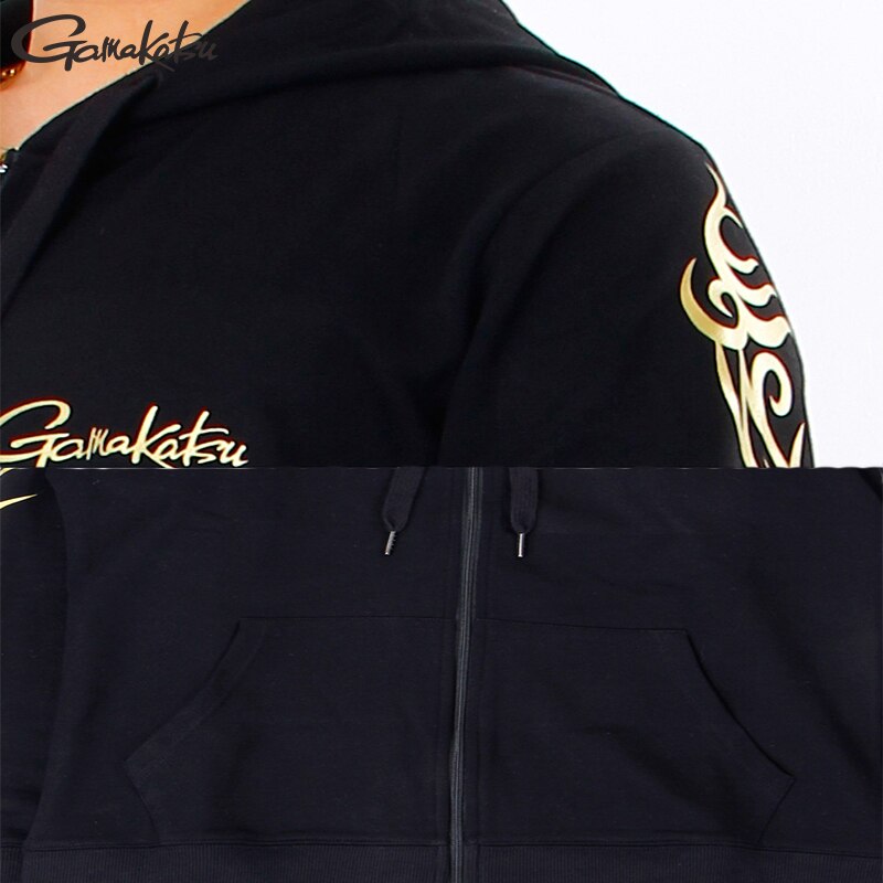 Gamakatsu Lente Herfst Vissen Pakken Mannen Jas Capuchon Katoenen Ademende Qucik Drogen Warm Houden Broek Sets Outdoor Vissen Pak