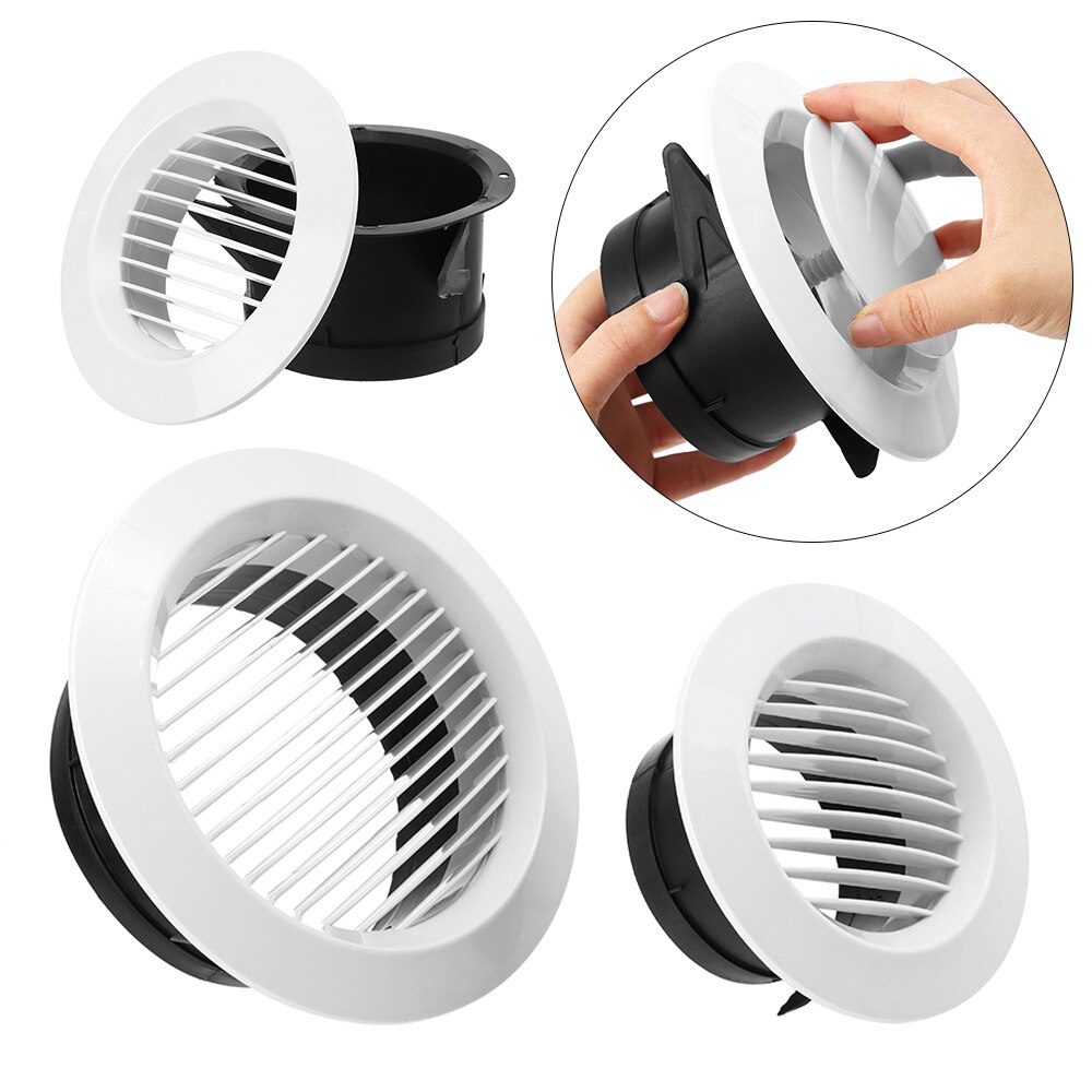 Ronde Air Vent Extract Klep Grille Diffuser Ducting Ventilatie Cover 100/150Mm Vents Cover Ventilatie Roosters Luchtcirculatie