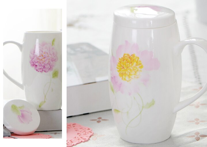 700ml,  bone porcelæn stort kaffekrus, keramisk tumbler te-tid, stort krus julekop, porcelæn stort krus, emalje kop taza: E