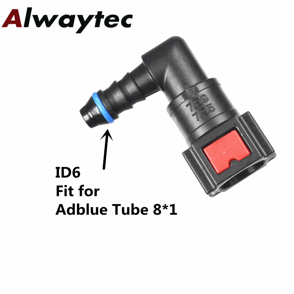 Auto Parts PA12 7.89mm Male Hose Connector 5/16" fuel line adbue connector for Fuel urea system