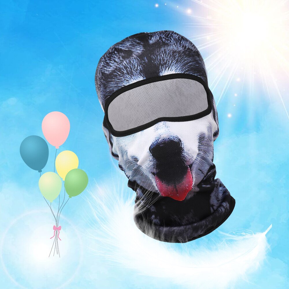 3d djur katt hund cykel hattar balaclava halloween snowboard vintervärmare vindtät hjälm liner helmask för män kvinnor