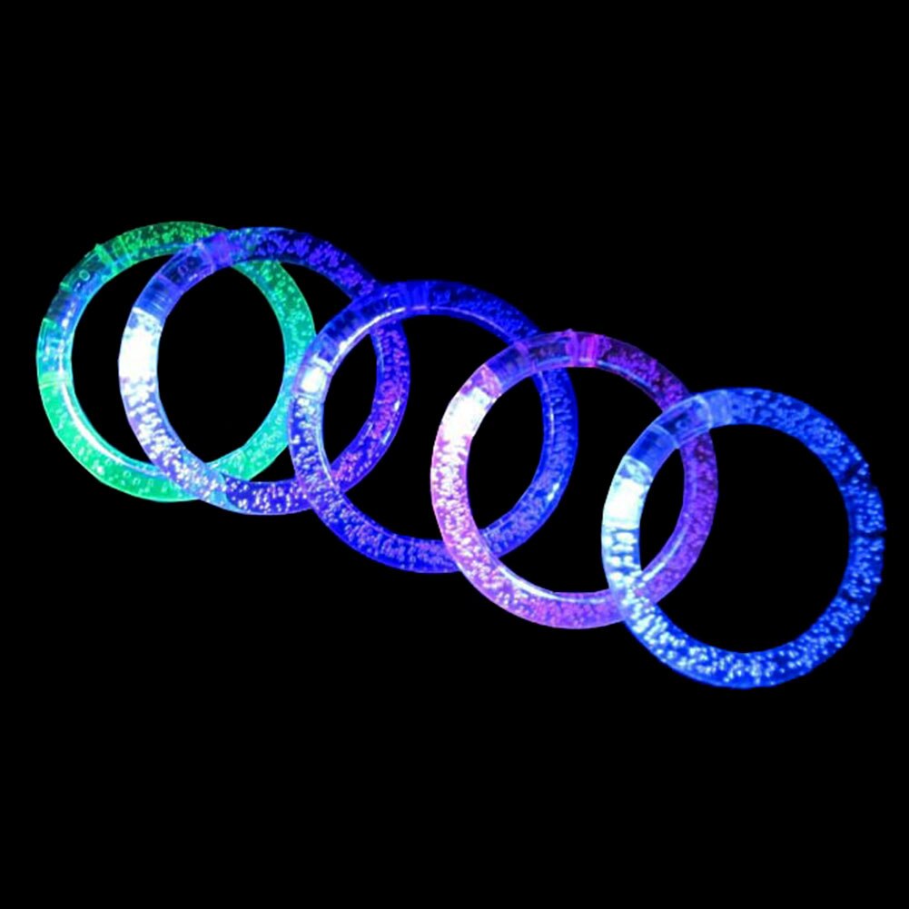 Led Knippert Armband Glow In The Dark Licht Up Acryl Gloeiende Armband Lichtgevende Speelgoed Voor Kinderen Lichtgevende Ringen Armband