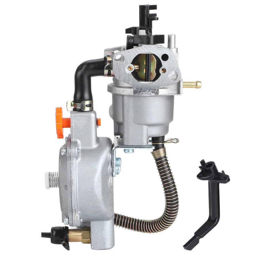 Motor Mower Carburetor Carb Fit for LPG NG Conversion Kit 2.8KW GX200 170F Manual Chokes Dual Fuel Generator Carburetor: Default Title