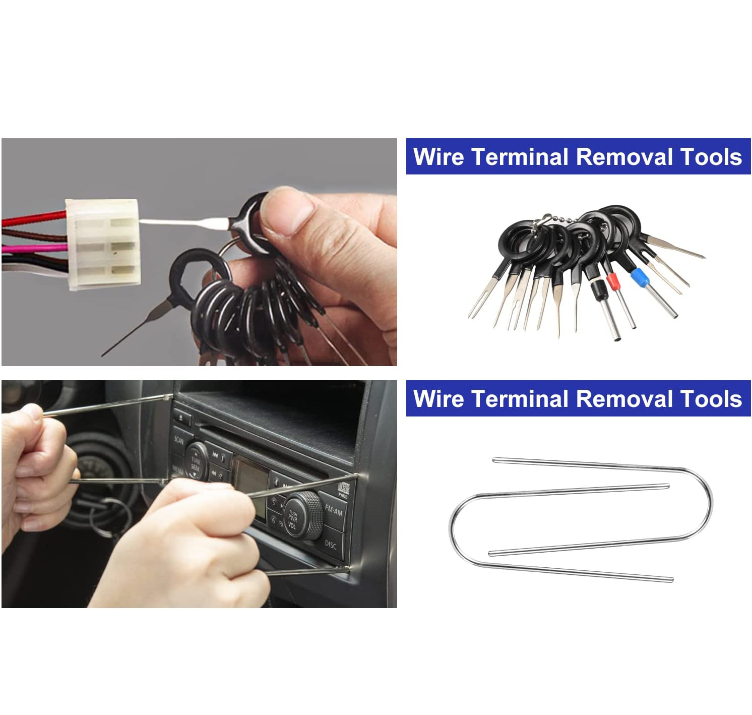 Auto-interieur demontage gereedschap Trim Removal Tools Kit Auto Removal Tool Kit Deurpaneel Radio Stereo Audio Dash Terminal verwijderen