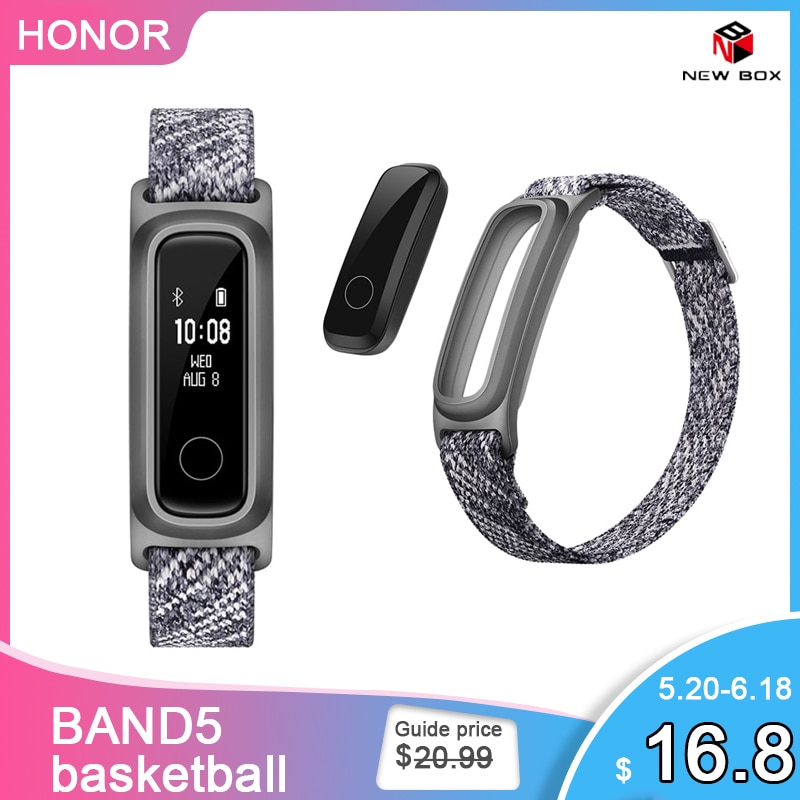 Huawei honor band 5 basketversion smart löpning original vägledningsdata sömnmonitor vattentät smart sportarmband