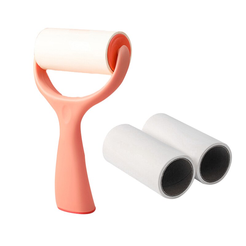 2Pc Huishouden Roller Kleven Apparaat Tearable Roller Haar Kleven Apparaat Ontharing Roller Borstel Voor Kleding Huisdier Ontharing: 1pc pink 3 rolls