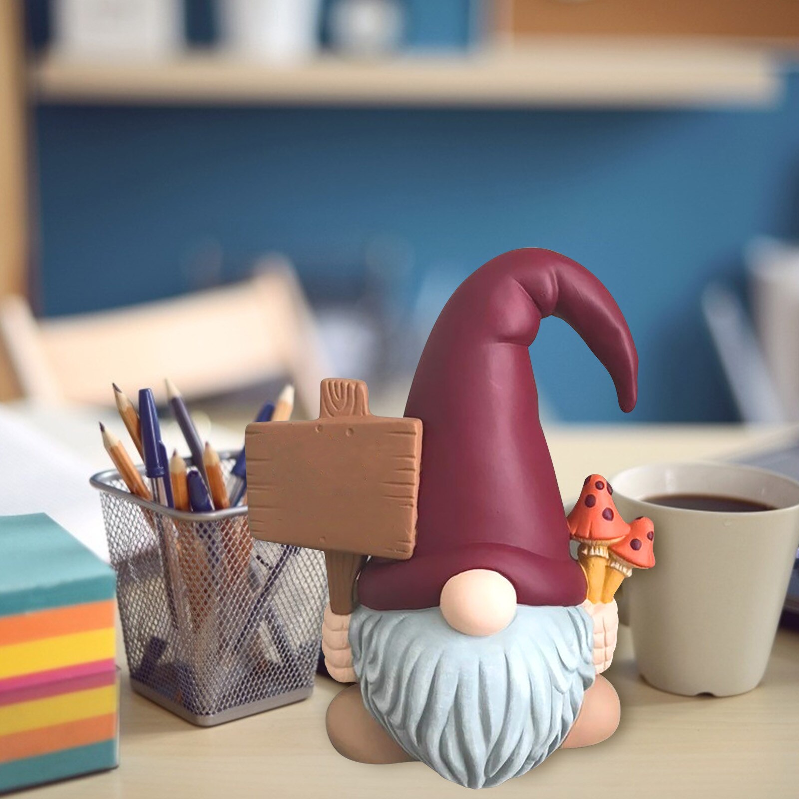 Vissen Kabouter Tuinbeeld - UV-bestendig, Decoratief - Grappige Gnome Met Hengel Voor Buiten