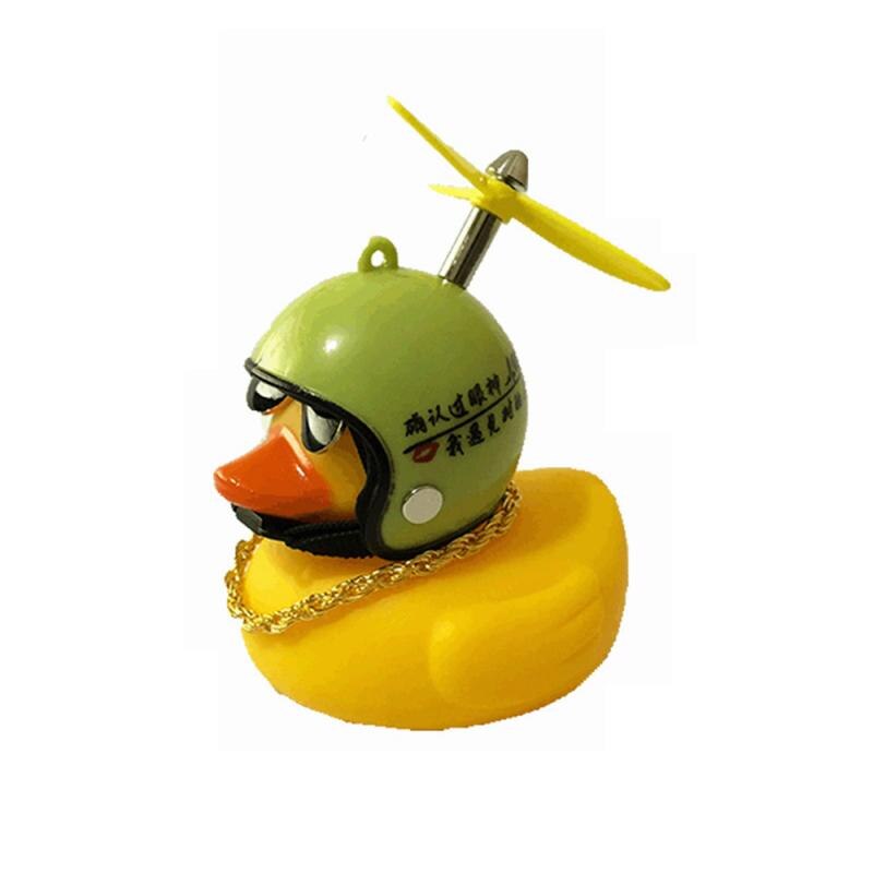 Coche pato con casco de viento roto, pequeño pato amarillo, Motor de bicicleta de carretera, accesorios de ciclismo sin luces: 08